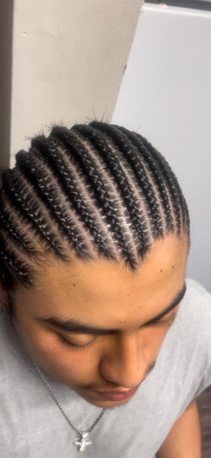Straight back braids